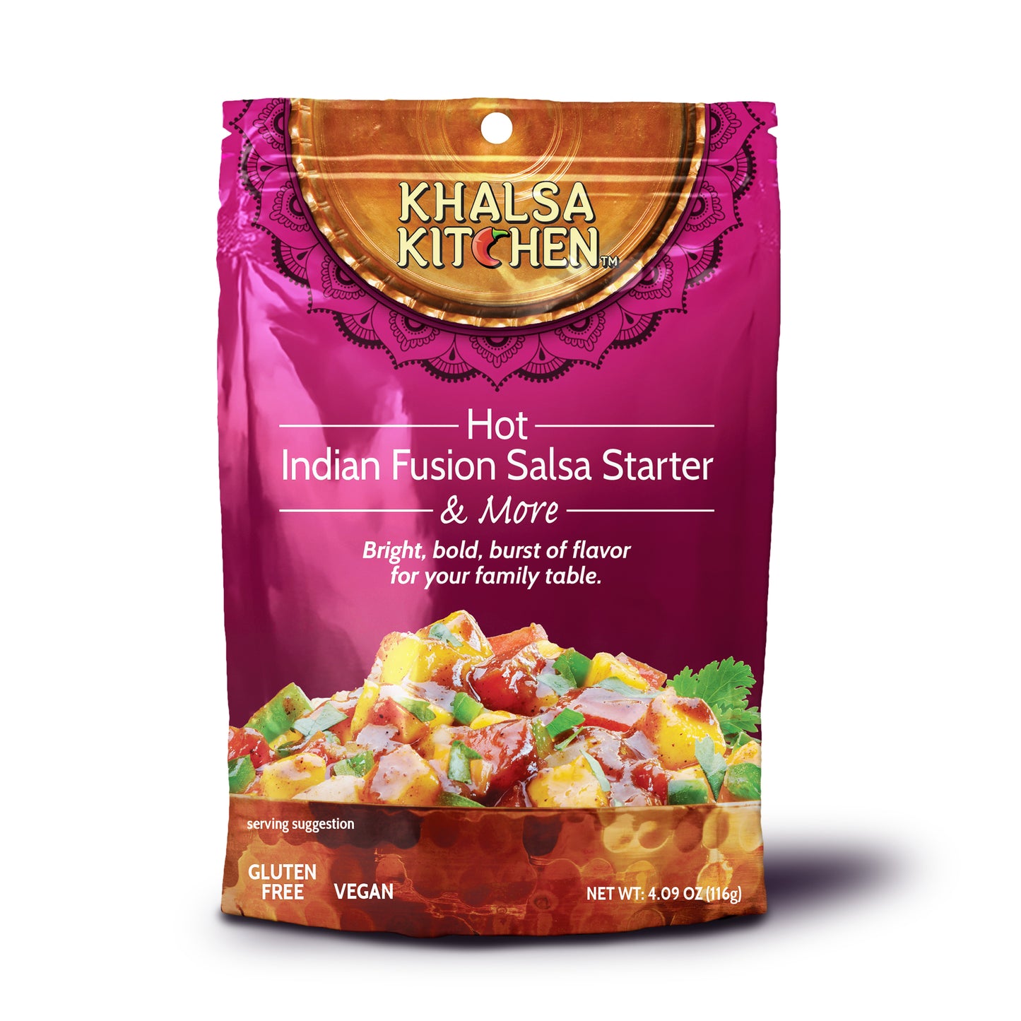 Khalsa Salsa Indian Fusion Salsa Starter Sauce - Hot